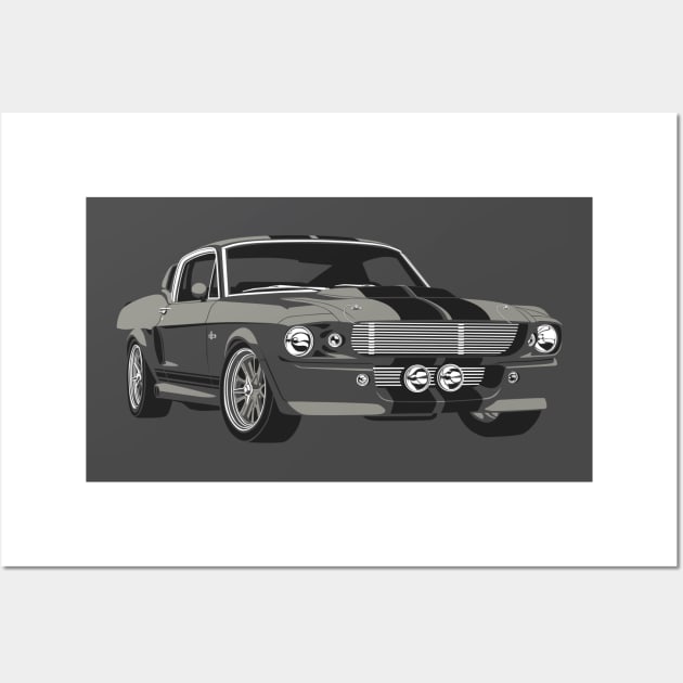 Ford Mustang GT500 Wall Art by taomotorsport